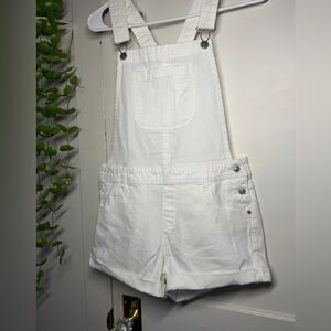 Wallflower White Overall Shorts